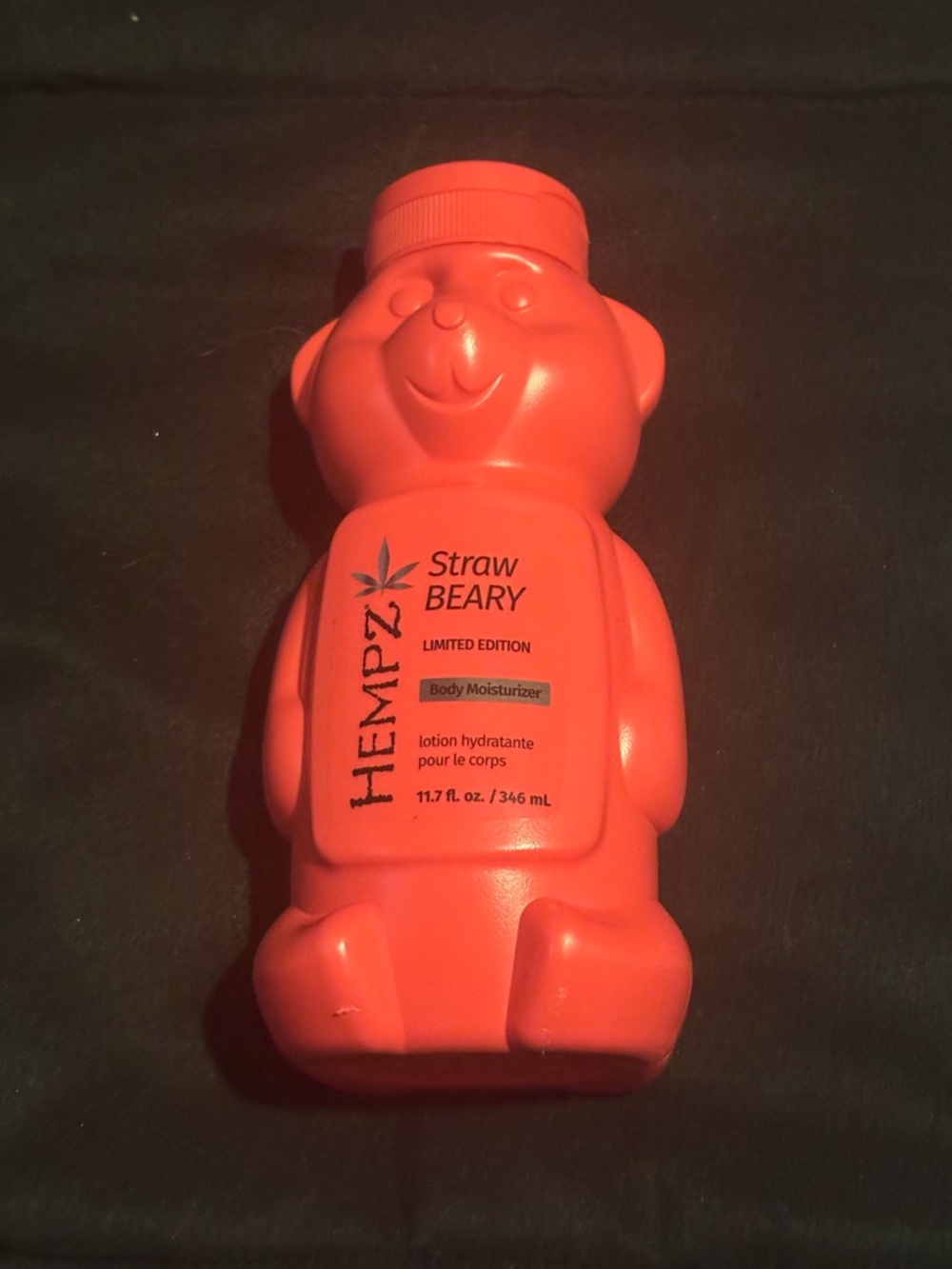 Hempz Strawbeary Bear-Shaped Body Moisturizer - Coral Orange